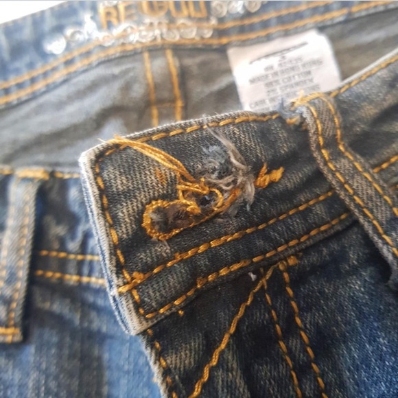 🦋 Low Rise Flare Jeans y2k Embroidery Style - Picture 3 of 3